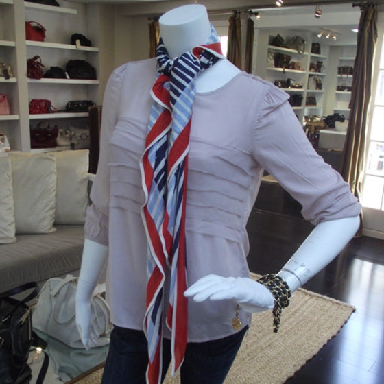 Silk Jersey La Mediterranee Triangle Scarf