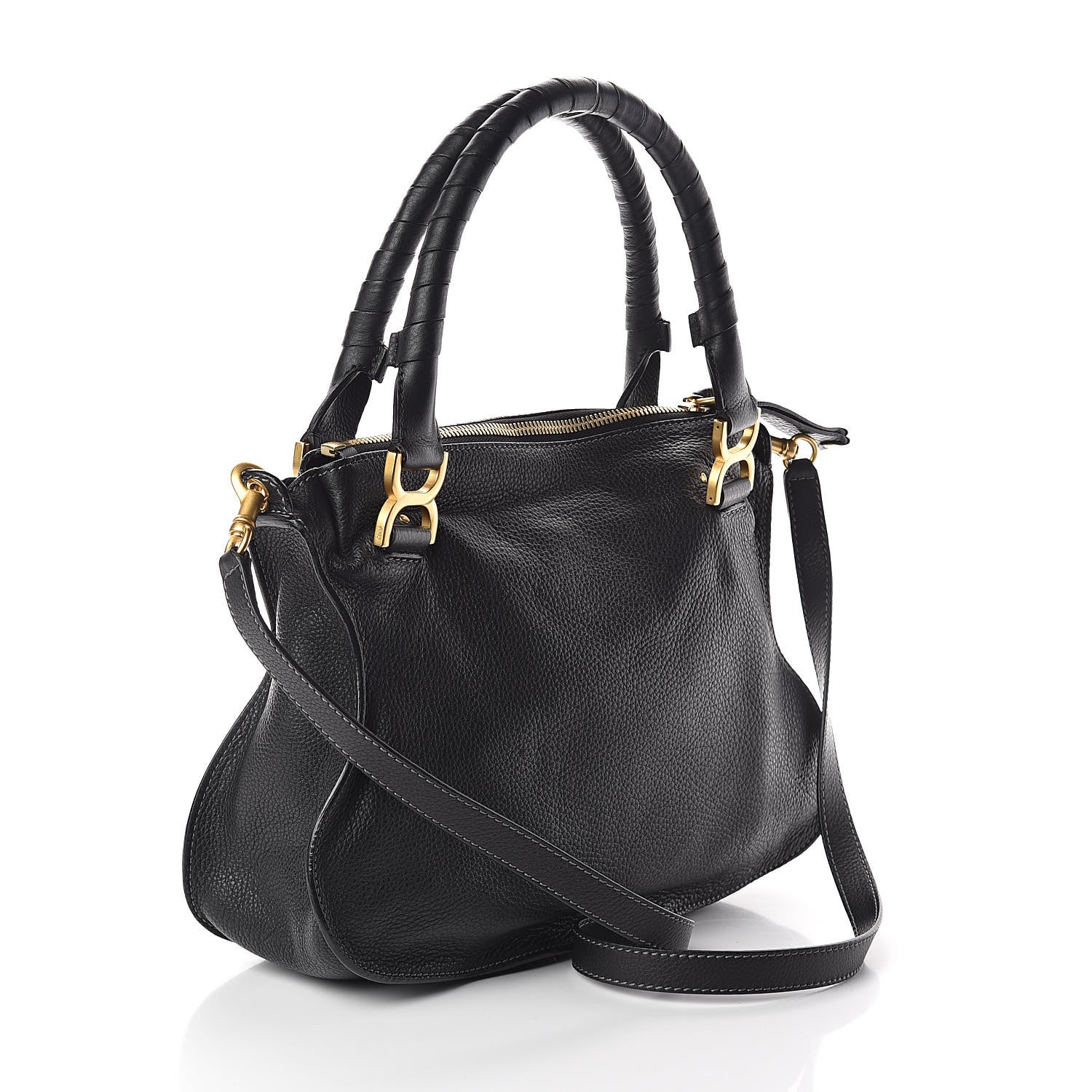 Chloe Calfskin Medium Marcie Satchel Black 3 of 9