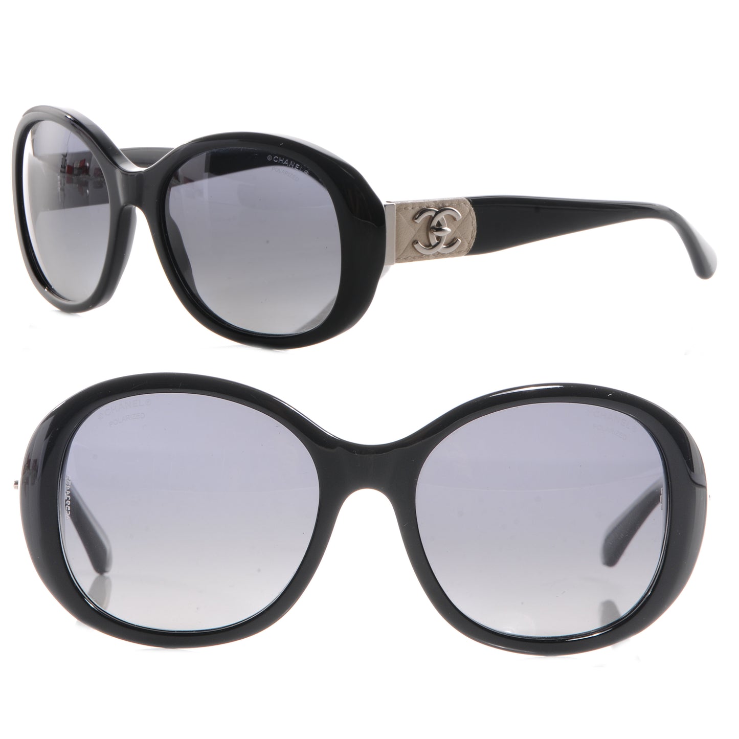 Acetate CC Turnlock Sunglasses 5235-Q Black Beige