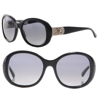 Chanel Acetate CC Turnlock Sunglasses 5235-Q Black Beige 1 of 4