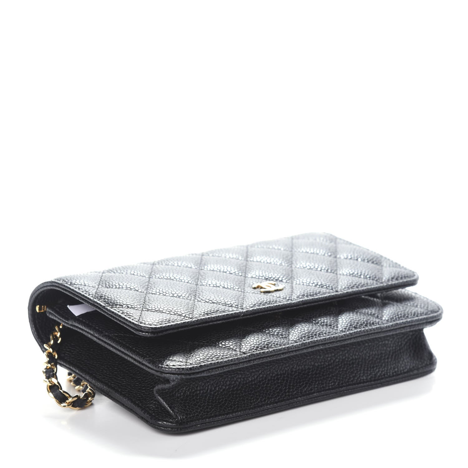 Chanel Caviar Quilted Wallet On Chain WOC Black 4 of 10