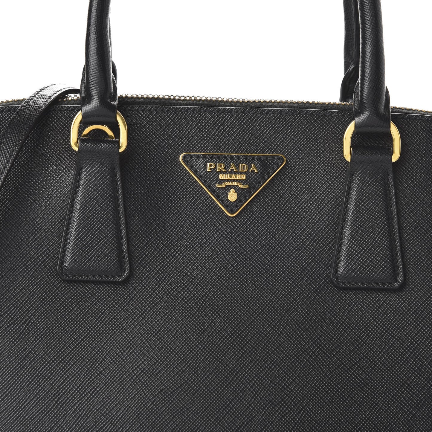 Saffiano Lux Medium Promenade Tote Black