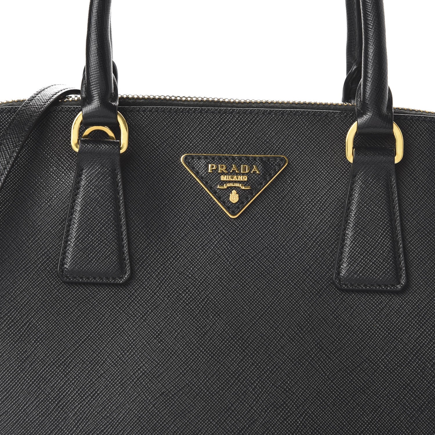 Prada Saffiano Lux Medium Promenade Tote Black 9 of 9