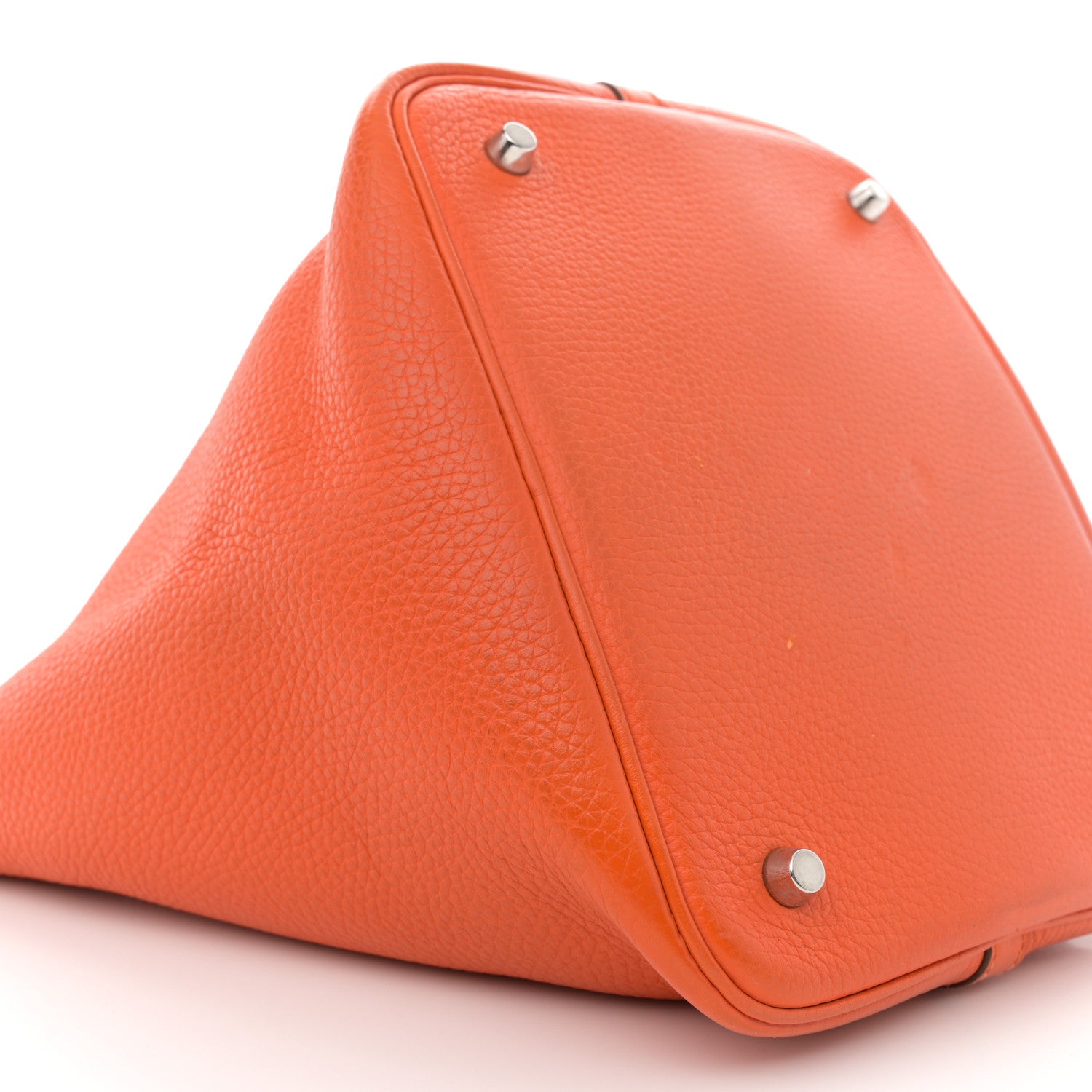 Hermes Taurillon Clemence Picotin Lock 22 MM Orange 9 of 12