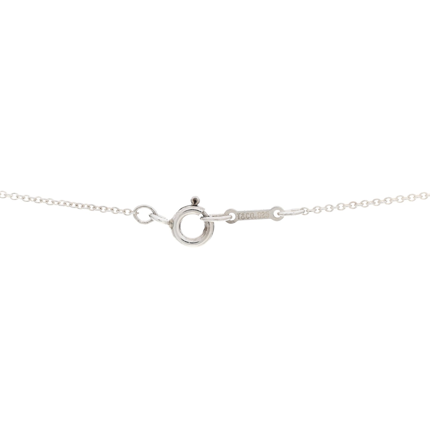 Sterling Silver 12mm Elsa Peretti Cross Pendant Necklace