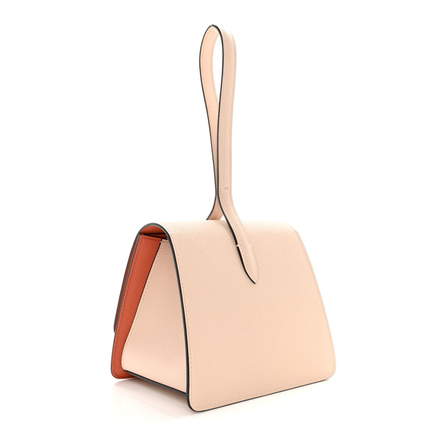 Carat Calfskin Madeleine Clutch Powder Peach