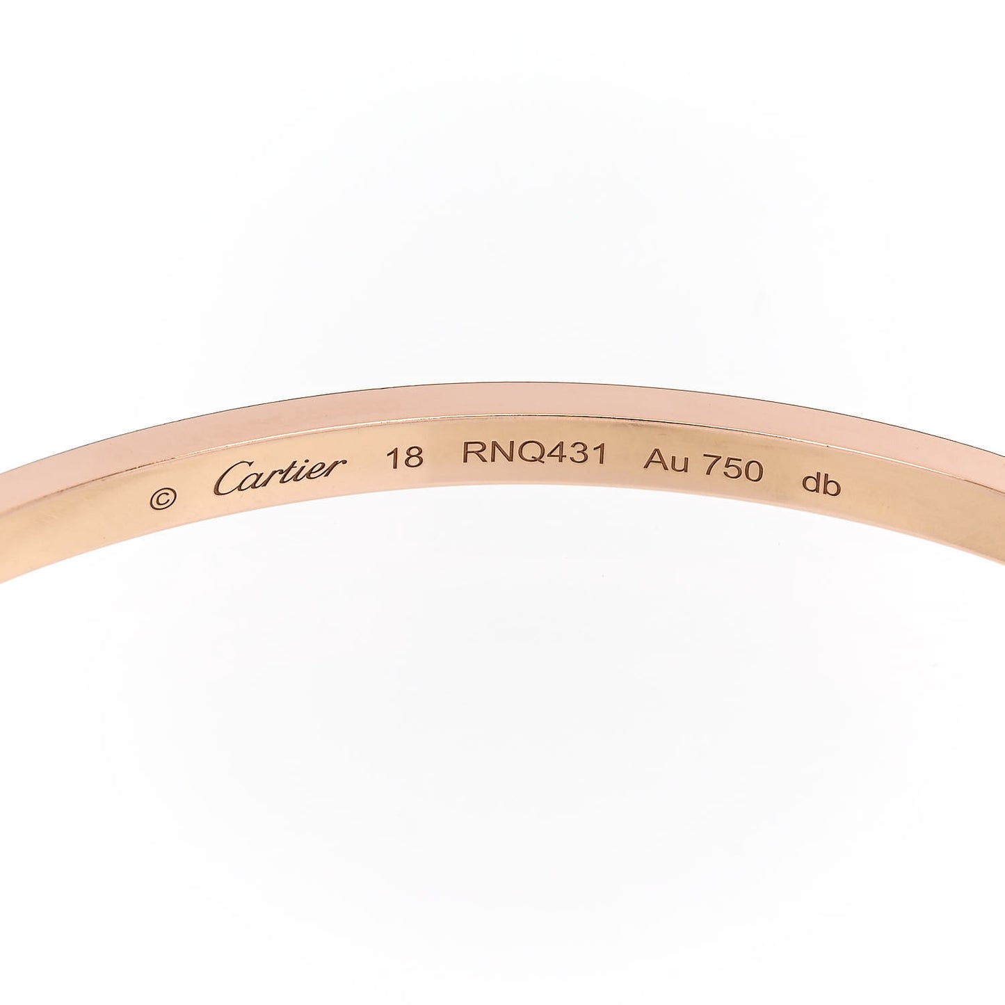 18K Pink Gold Small LOVE Bracelet 18