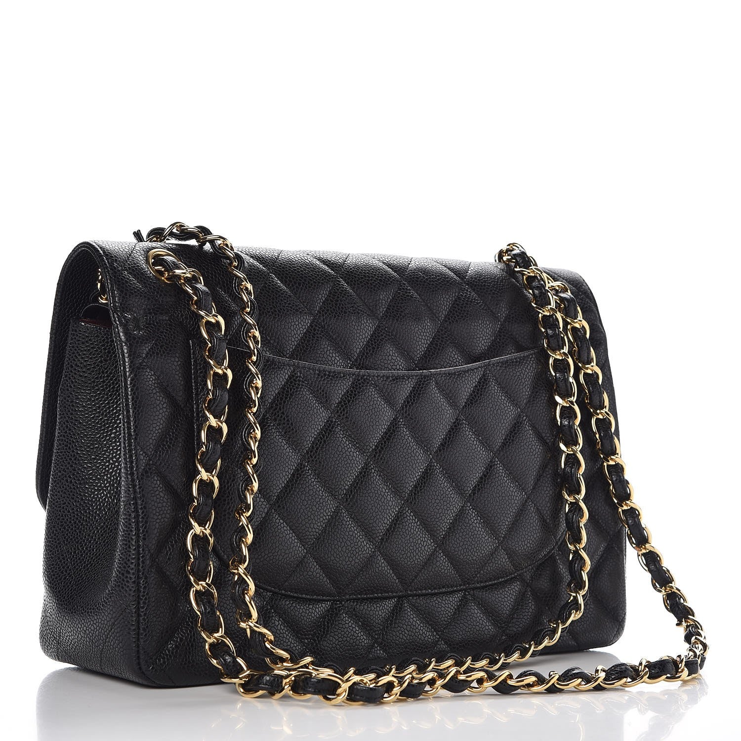 Chanel Caviar Quilted Jumbo Double Flap Black 4 of 9