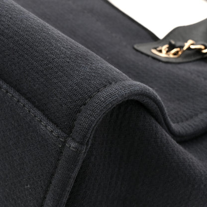 Chanel Mixed Fibers Small Deauville Tote Black 12 of 13