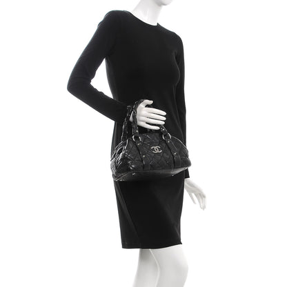 Chanel Distressed Lambskin Vintage Ligne Lady Braid Tote Black 2 of 8