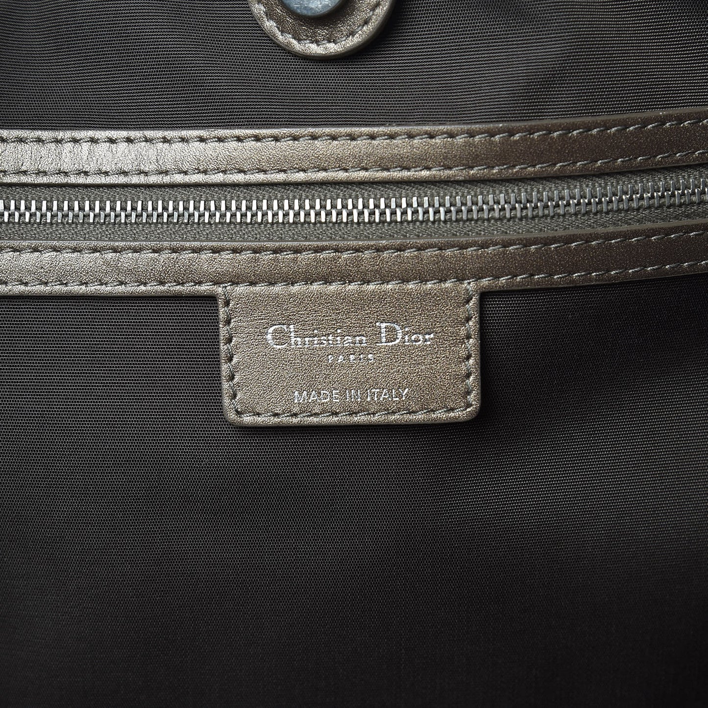 Coated Canvas Cannage Small Panarea Tote Grey