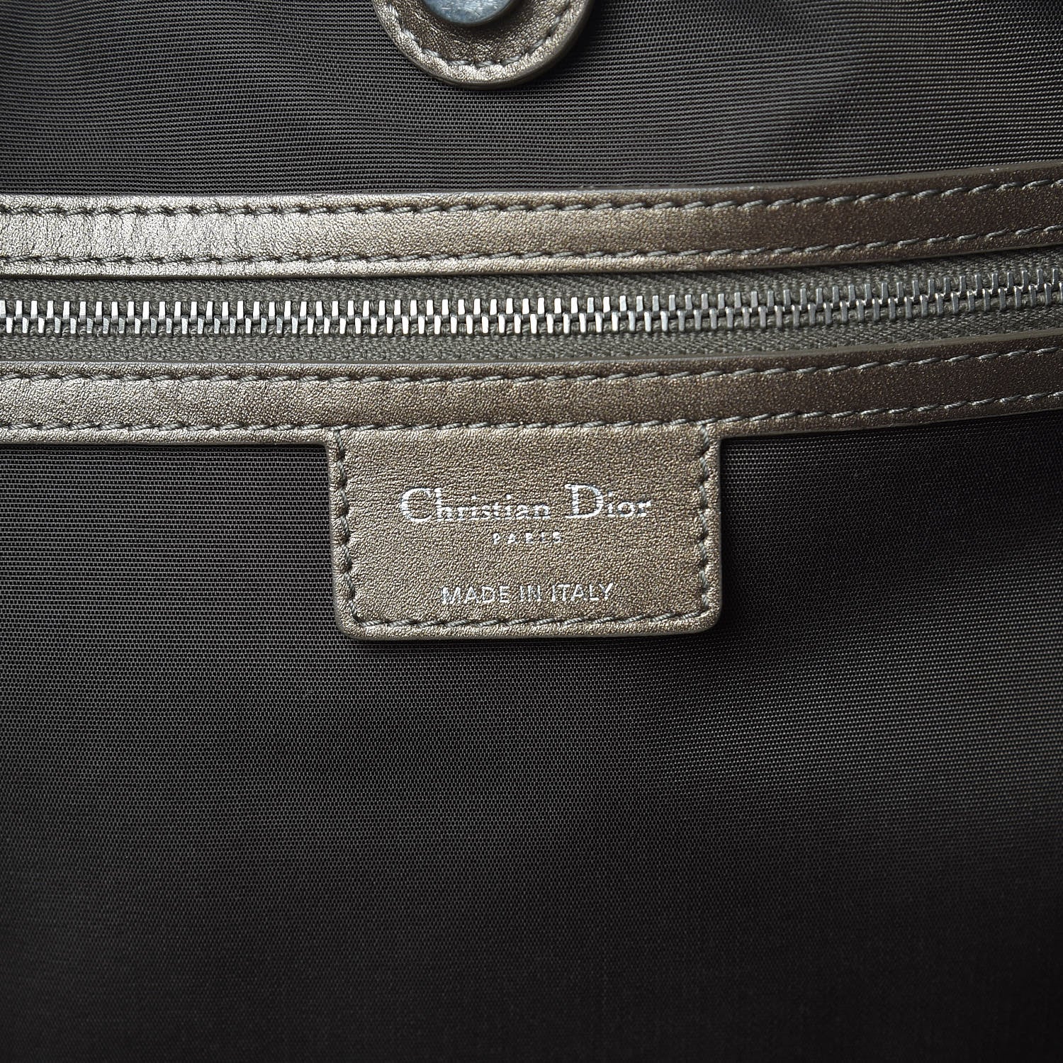 Christian Dior Coated Canvas Cannage Small Panarea Tote Grey 6 of 10