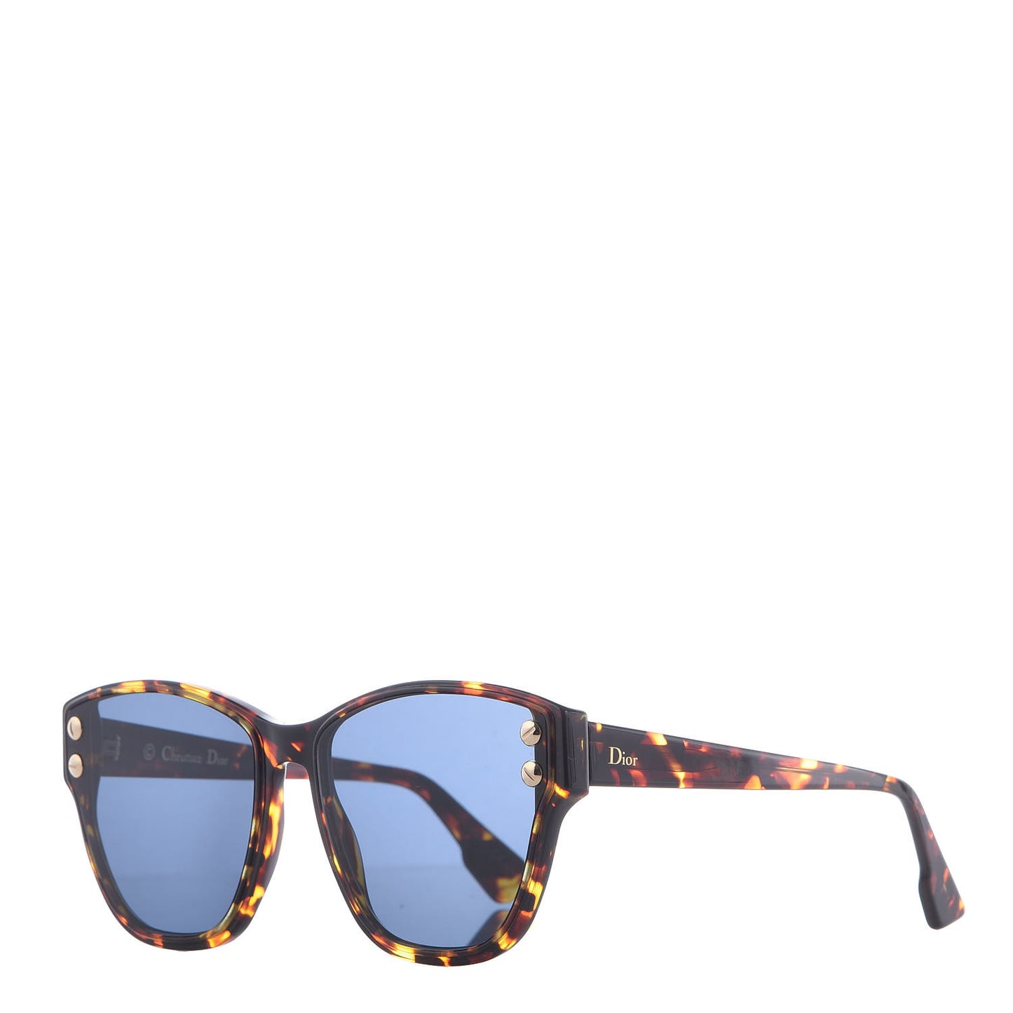 DiorAdd3 Monochromatic Studded Sunglasses Brown Havana