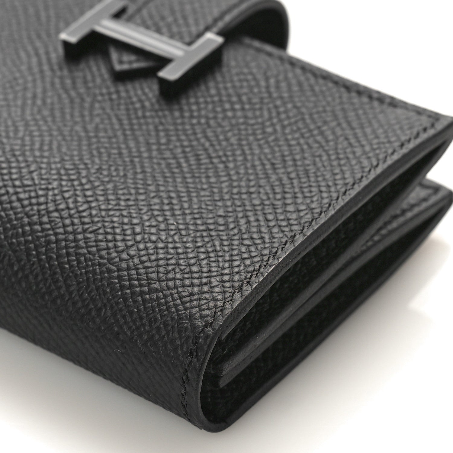 Hermes Epsom Monochrome Bearn Card Holder Wallet Black 8 of 8
