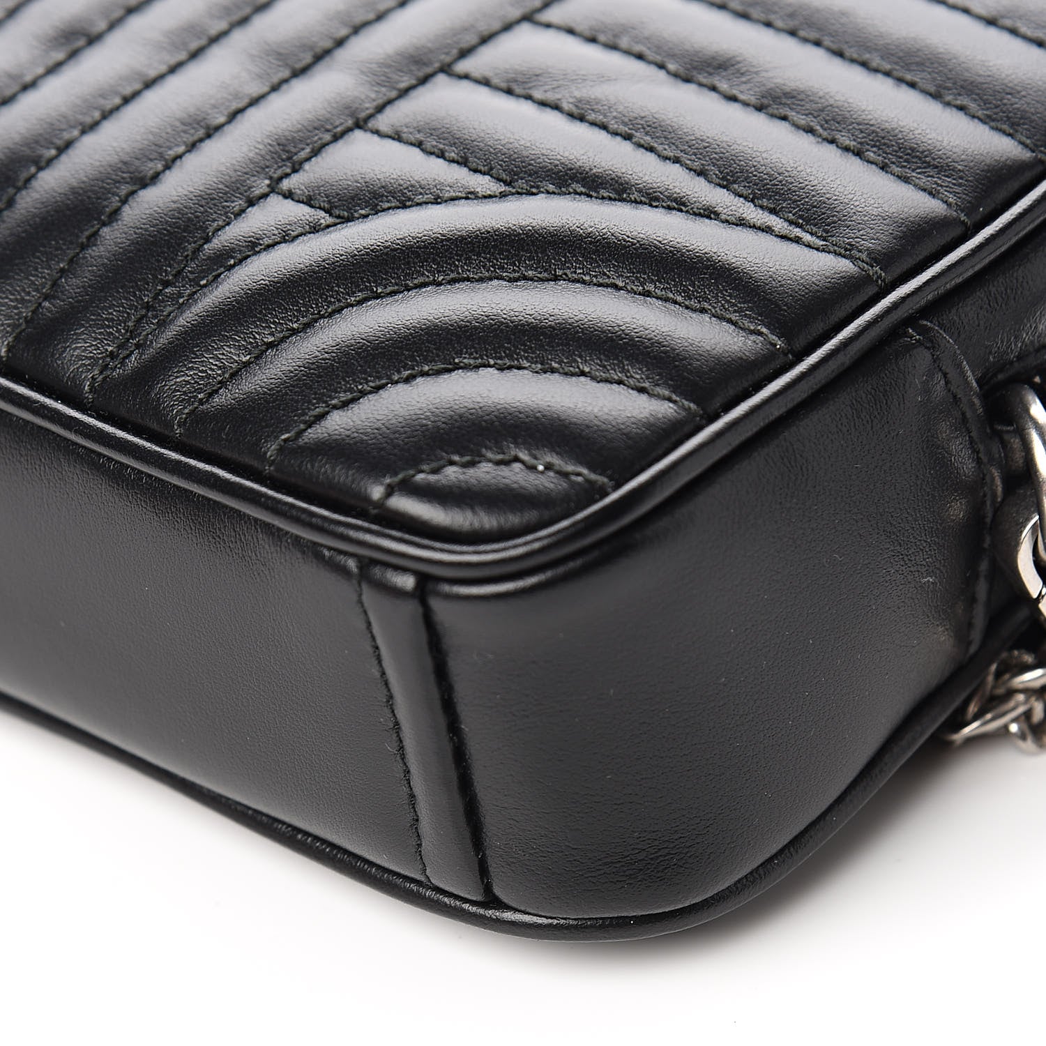 Prada Soft Calfskin Impunture Diagramme Belt Bag Black 8 of 9