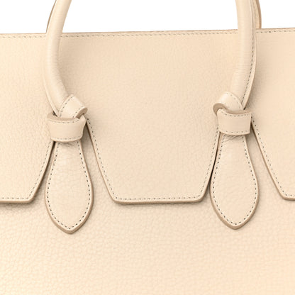 Celine Crisped Calfskin Mini Tie Knot Tote Chalk 8 of 12