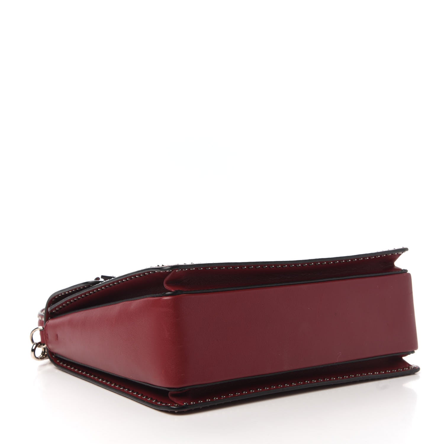 Valentino Garavani Vitello Rockstud Cabana Top Handle Bag Rubino 4 of 9