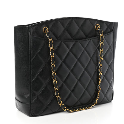 Chanel Caviar Quilted CC Shoulder Bag Black 3 of 12