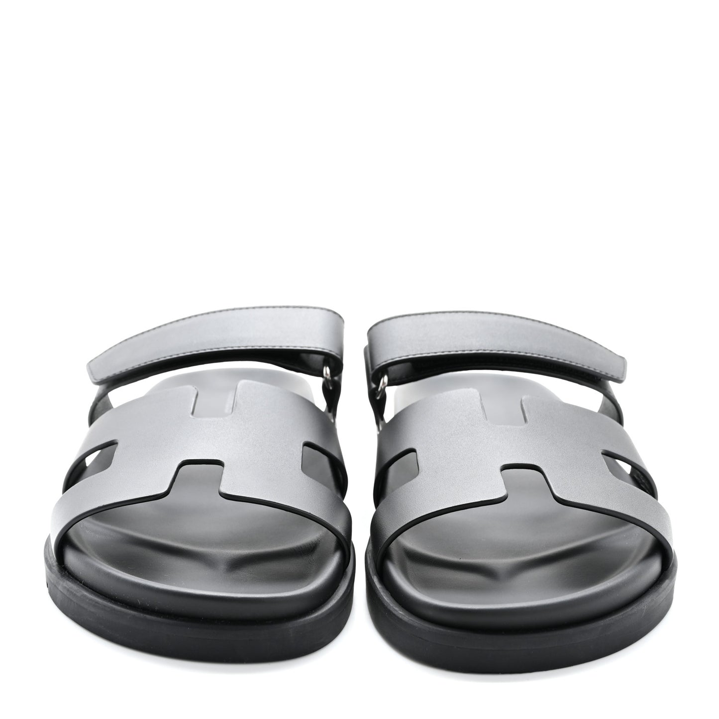 Calfskin Womens Chypre Sandals 39.5 Black