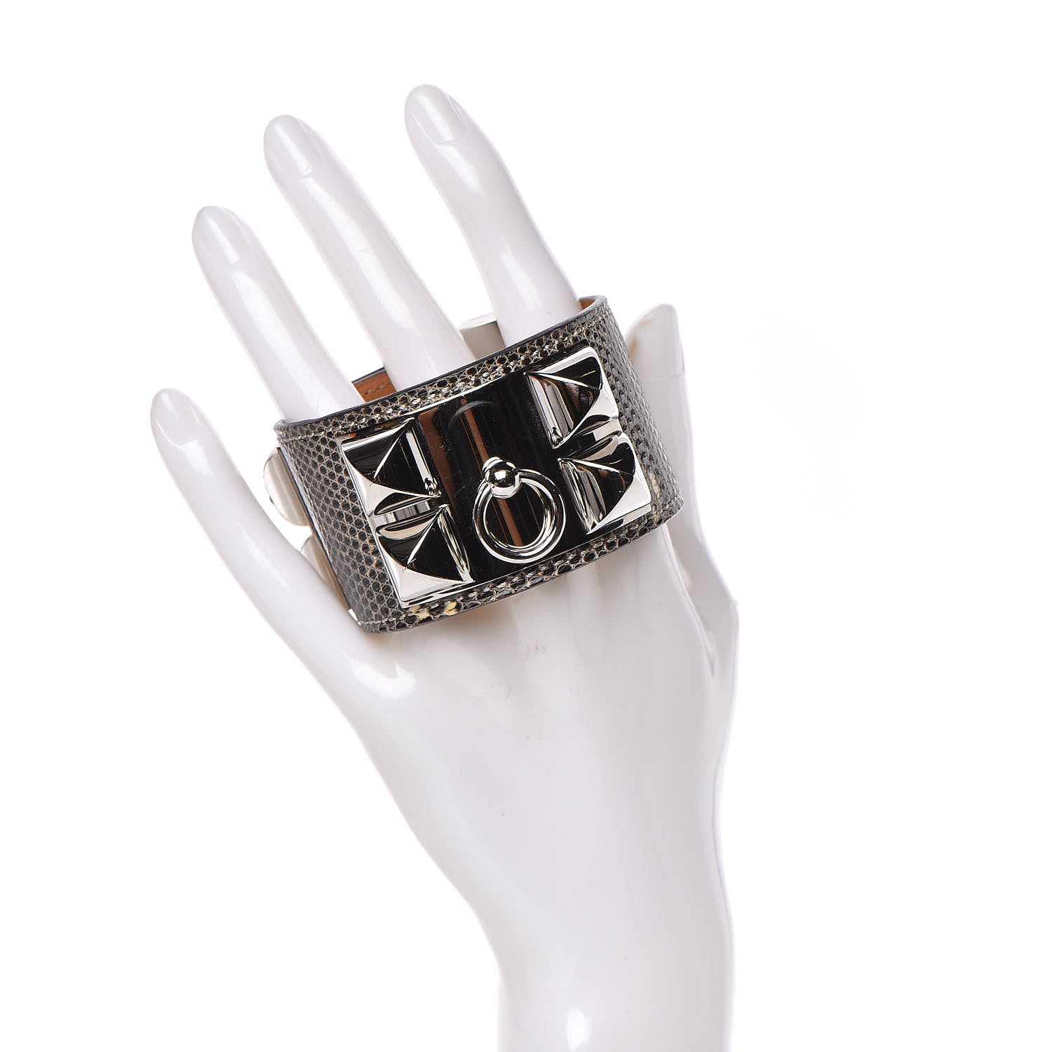 Hermes Lizard Collier De Chien CDC Bracelet S Ombre 2 of 6