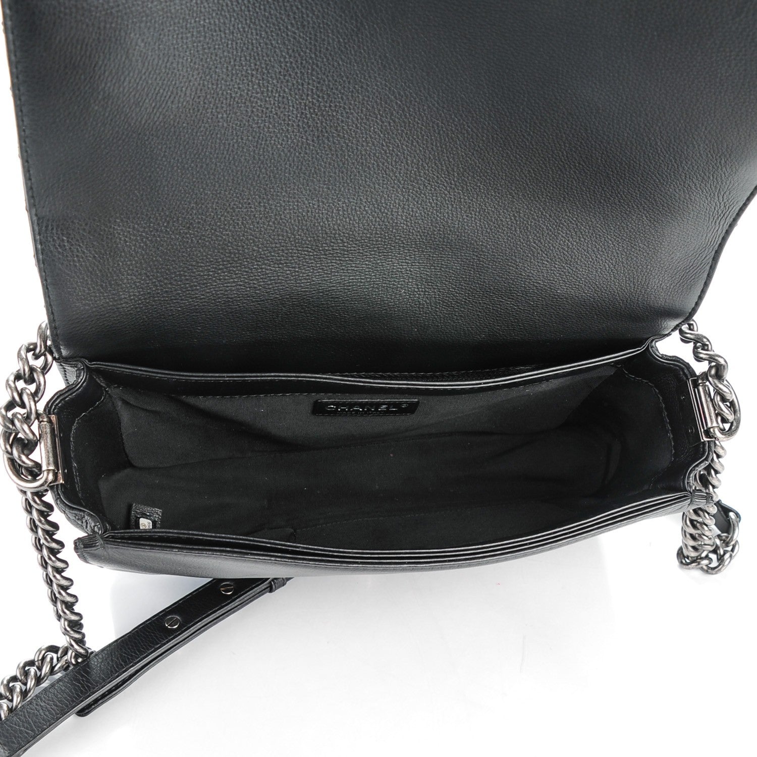 Chanel Calfskin New Medium Boy Reverso Flap Black 5 of 9