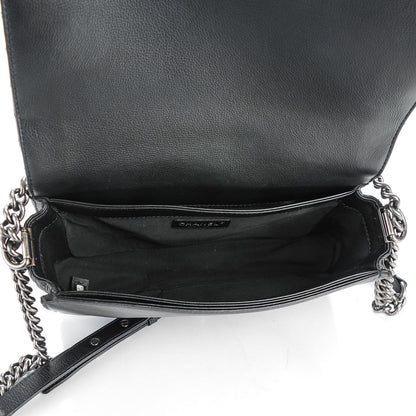 Chanel Calfskin New Medium Boy Reverso Flap Black 5 of 9