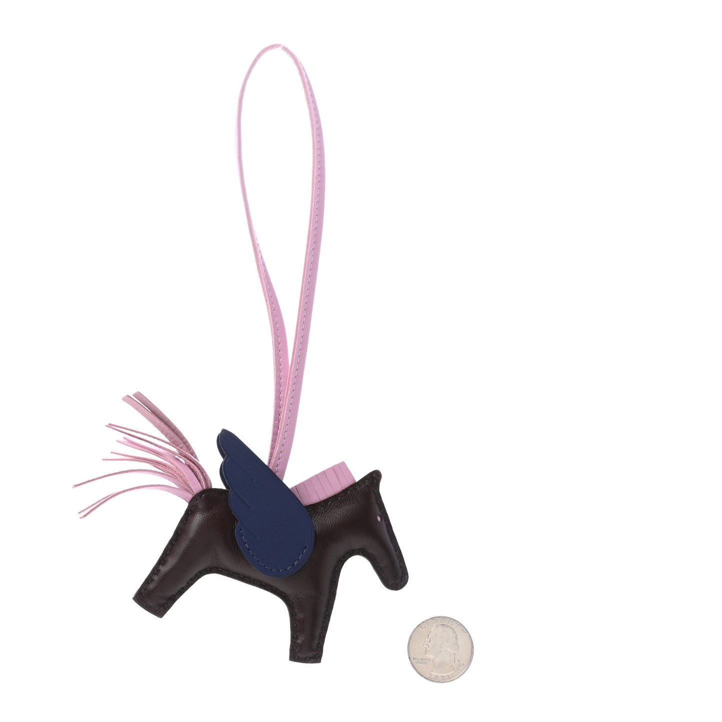 Milo Lambskin Grigri Rodeo Pegase Horse Bag Charm PM Rouge Sellier Mauve Sylvestre Bleu Saphir