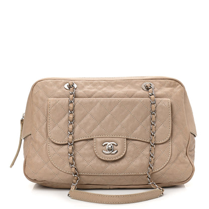 Chanel Caviar Quilted Large Paradoxal Camera Case Beige 1 of 13