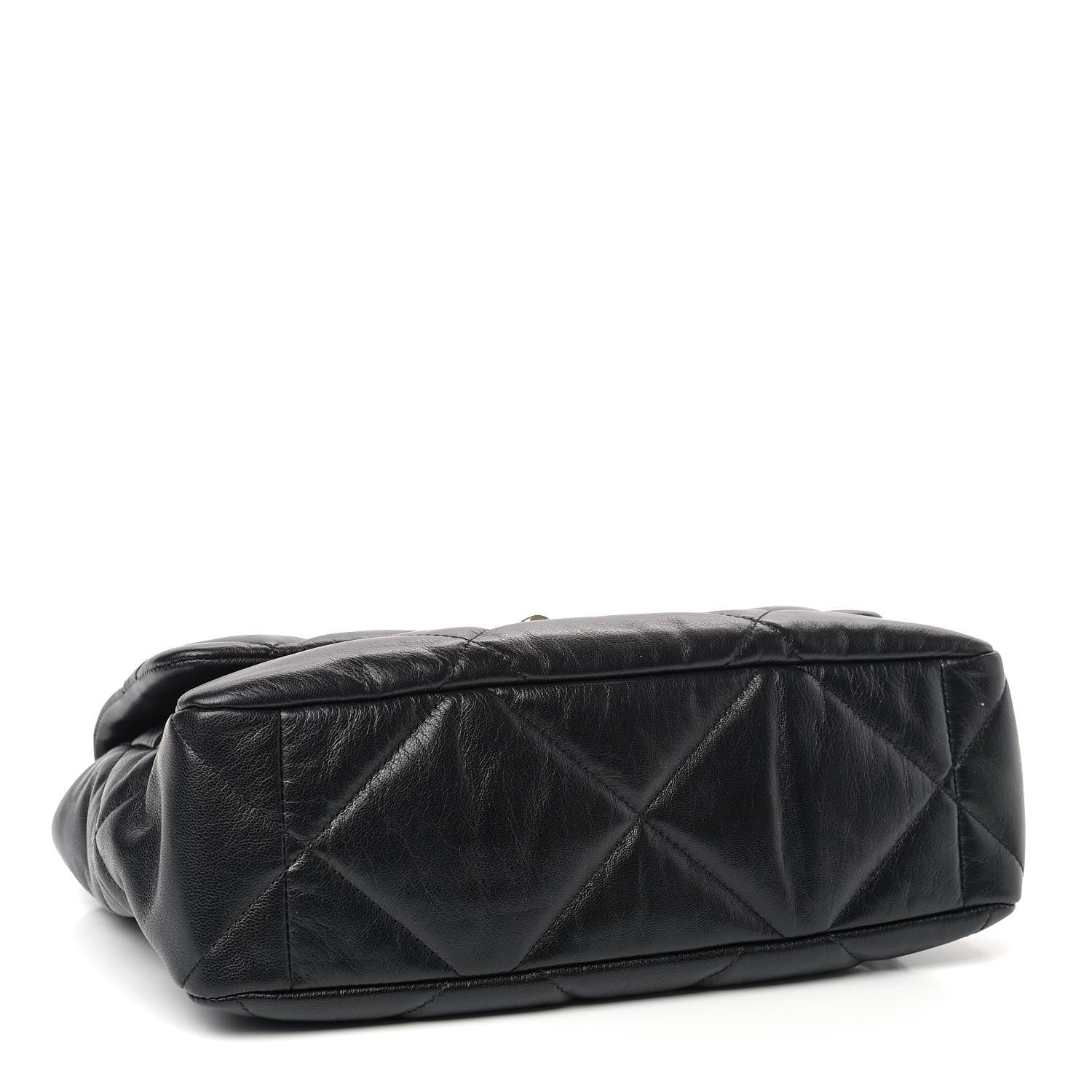 Chanel Goatskin Quilted Large Chanel 19 Flap Black 3 of 8