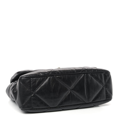 Chanel Goatskin Quilted Large Chanel 19 Flap Black 3 of 8