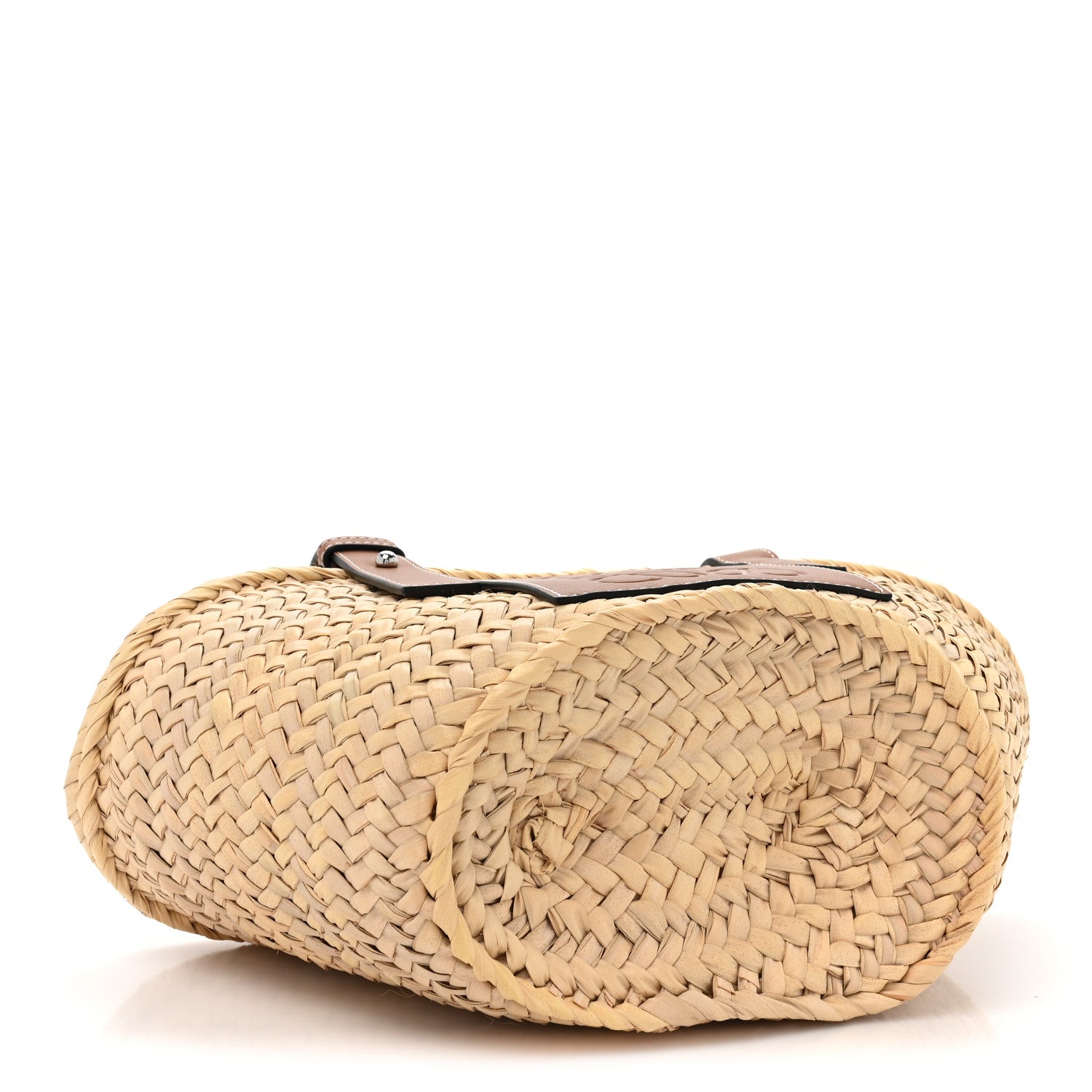 Loewe Raffia Small Basket Tote Bag Natural Tan 4 of 10