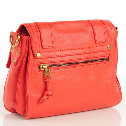 Proenza Schouler Lambskin PS1 Mini Pouch Messenger Bag Deep Coral 3 of 12