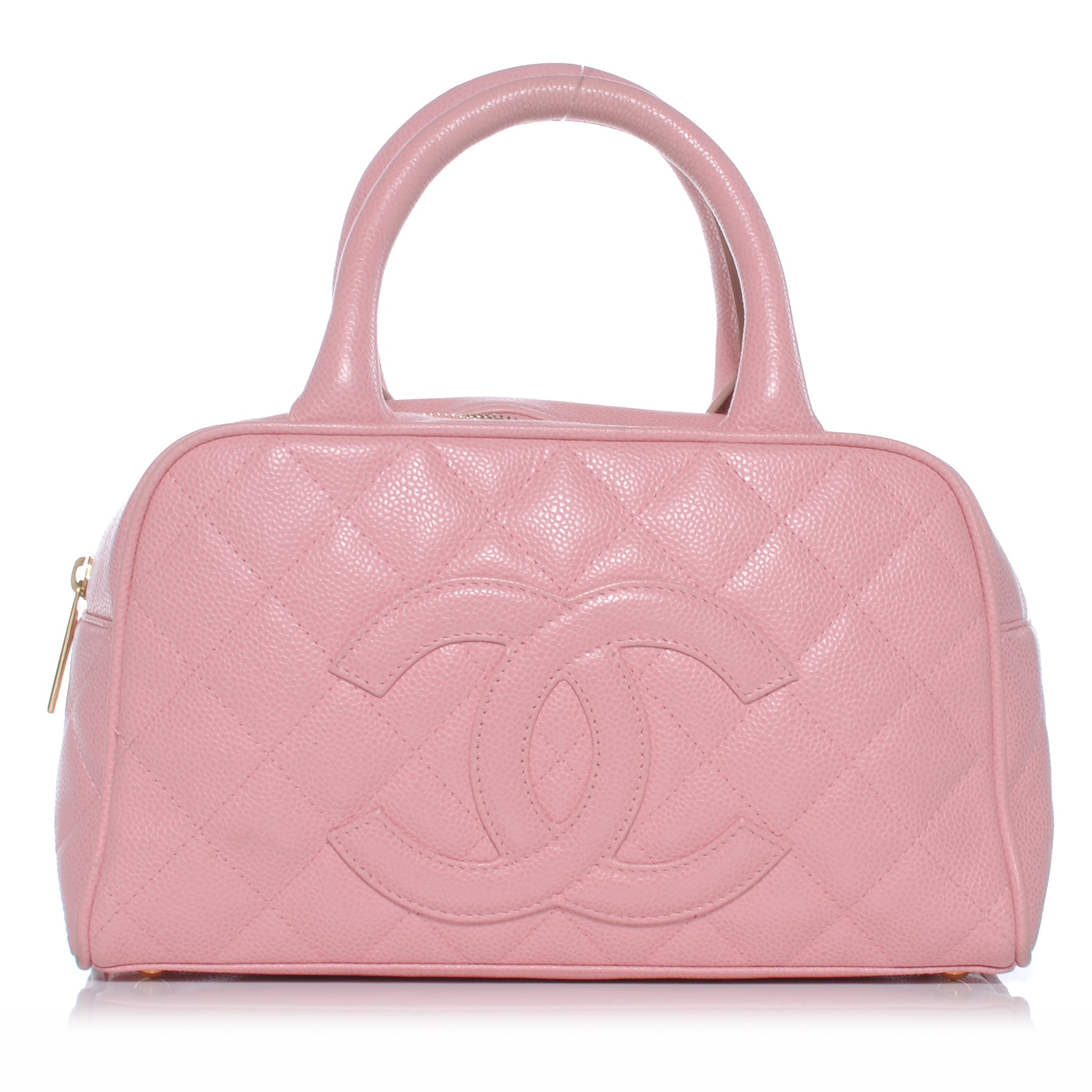 Chanel Caviar Quilted Small Bowler Pink 1 of 7