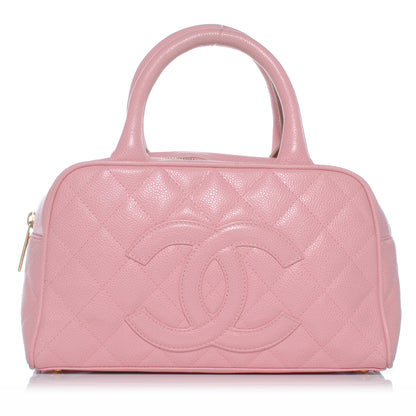 Chanel Caviar Quilted Small Bowler Pink 1 of 7