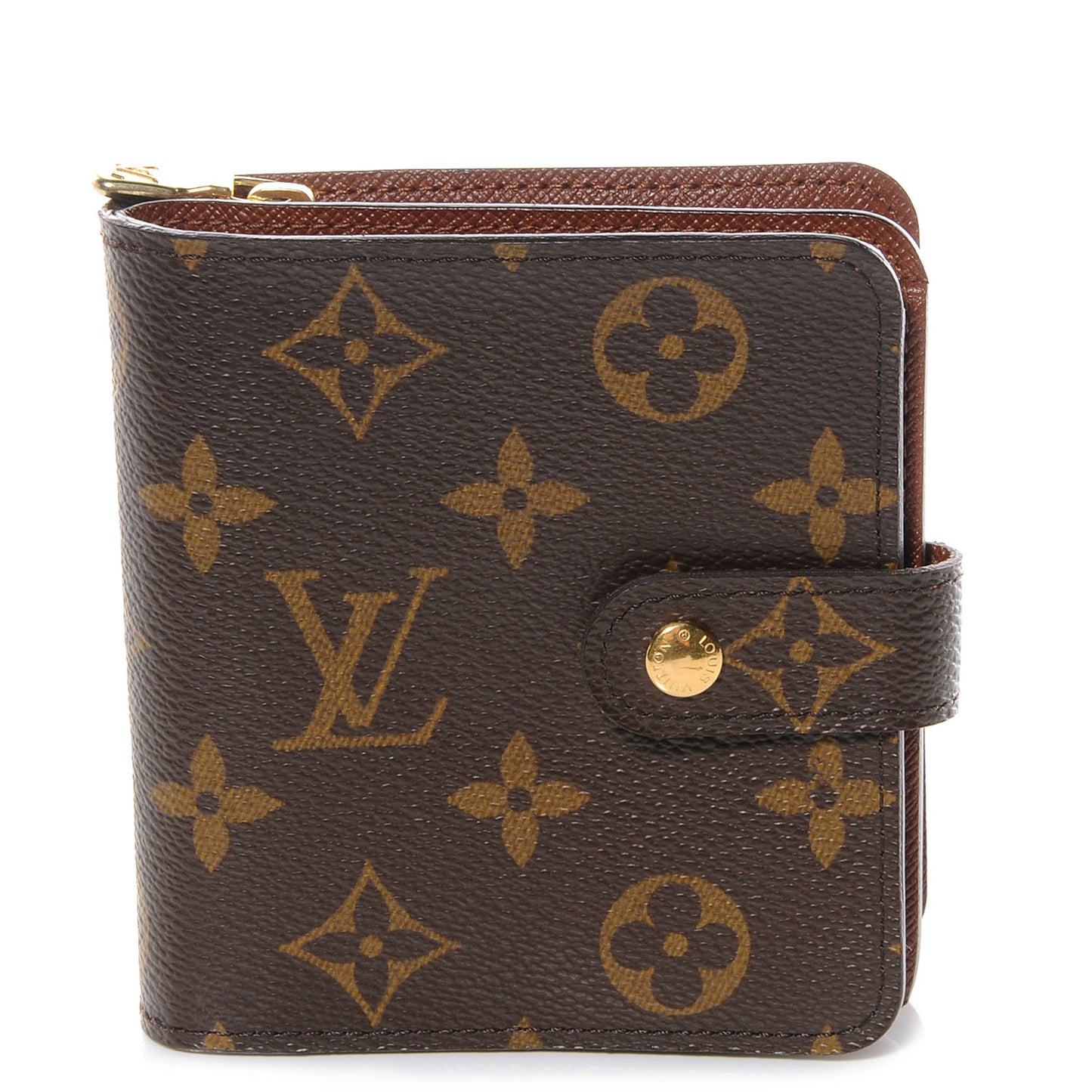 Monogram Compact Zippe Zipped Wallet