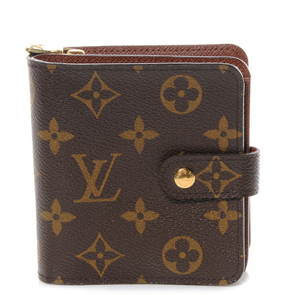 Louis Vuitton Monogram Compact Zippe Zipped Wallet 1 of 7