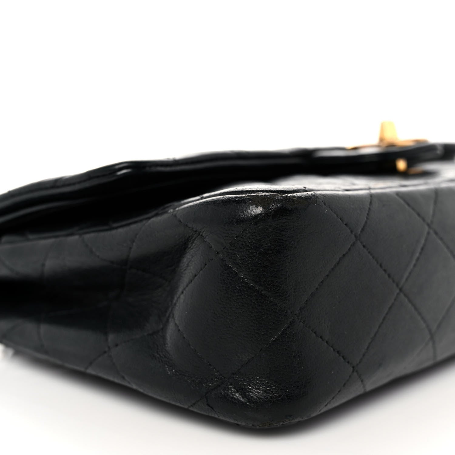 Chanel Lambskin Quilted Medium Double Flap Black 6 of 18