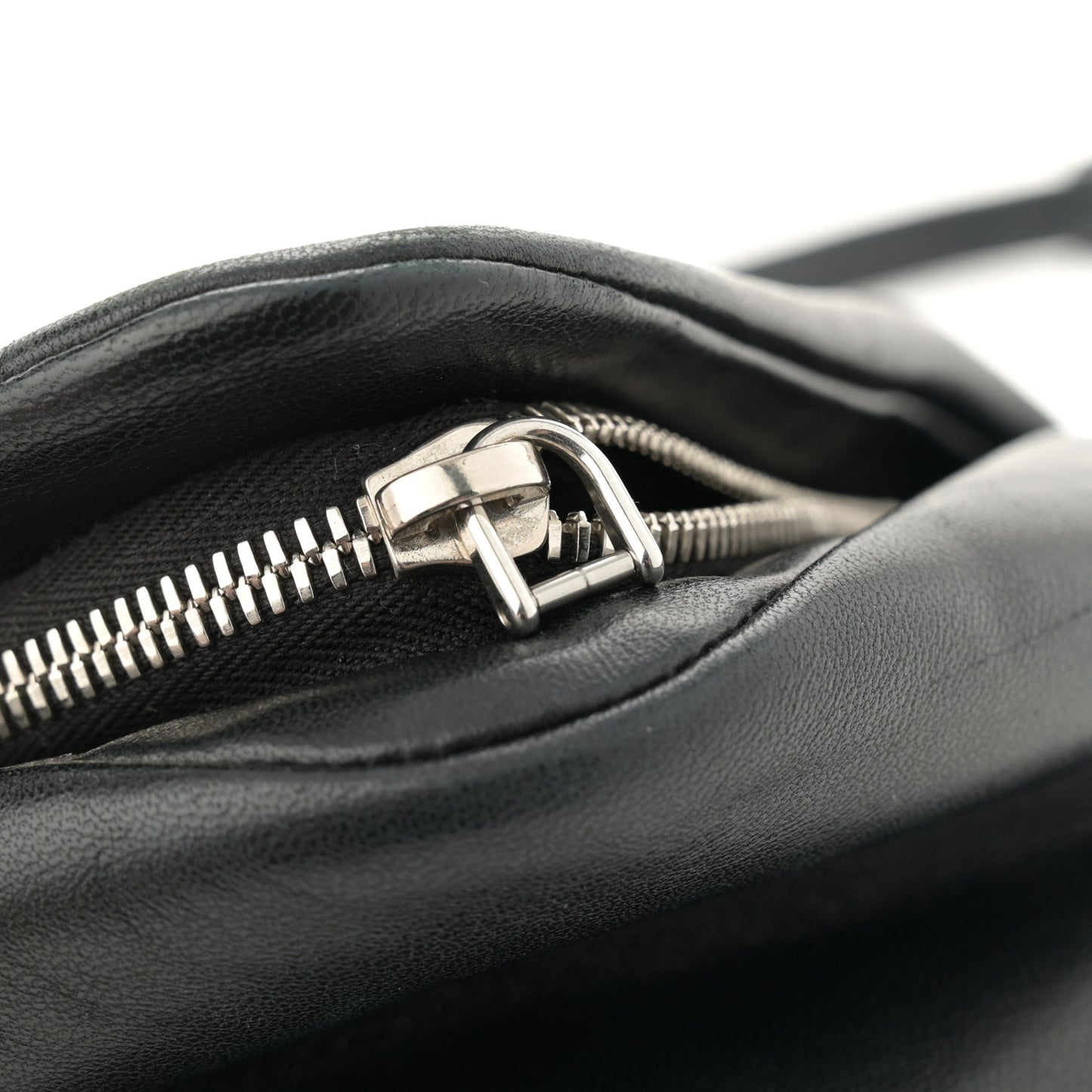 Nappa Padded Signaux Triangle Crossbody Black