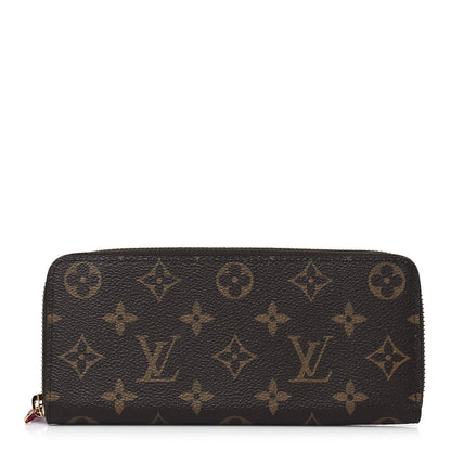 Louis Vuitton Monogram Clemence Wallet Fuchsia 1 of 6
