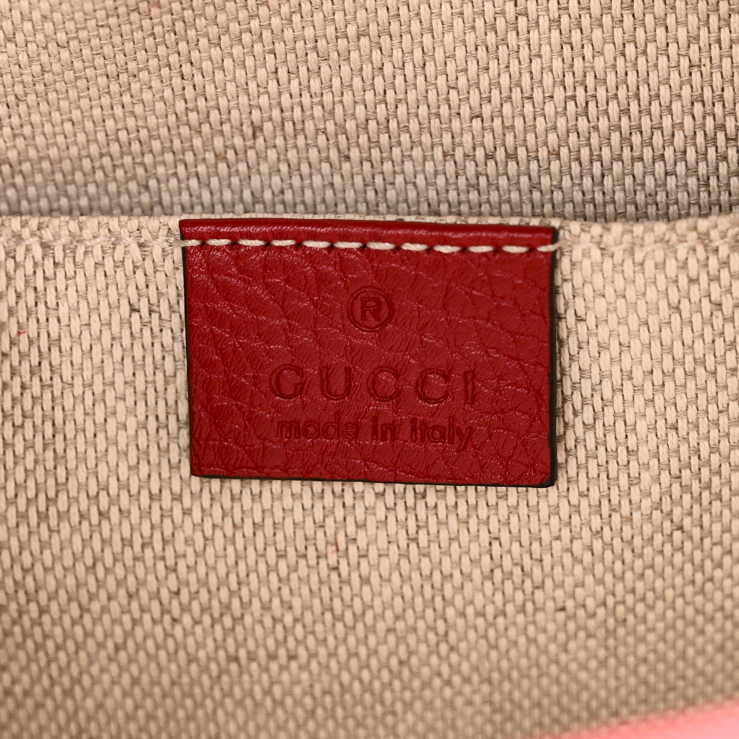 Gucci Pebbled Calfskin Small Soho Disco Bag Vibrant Red 6 of 10