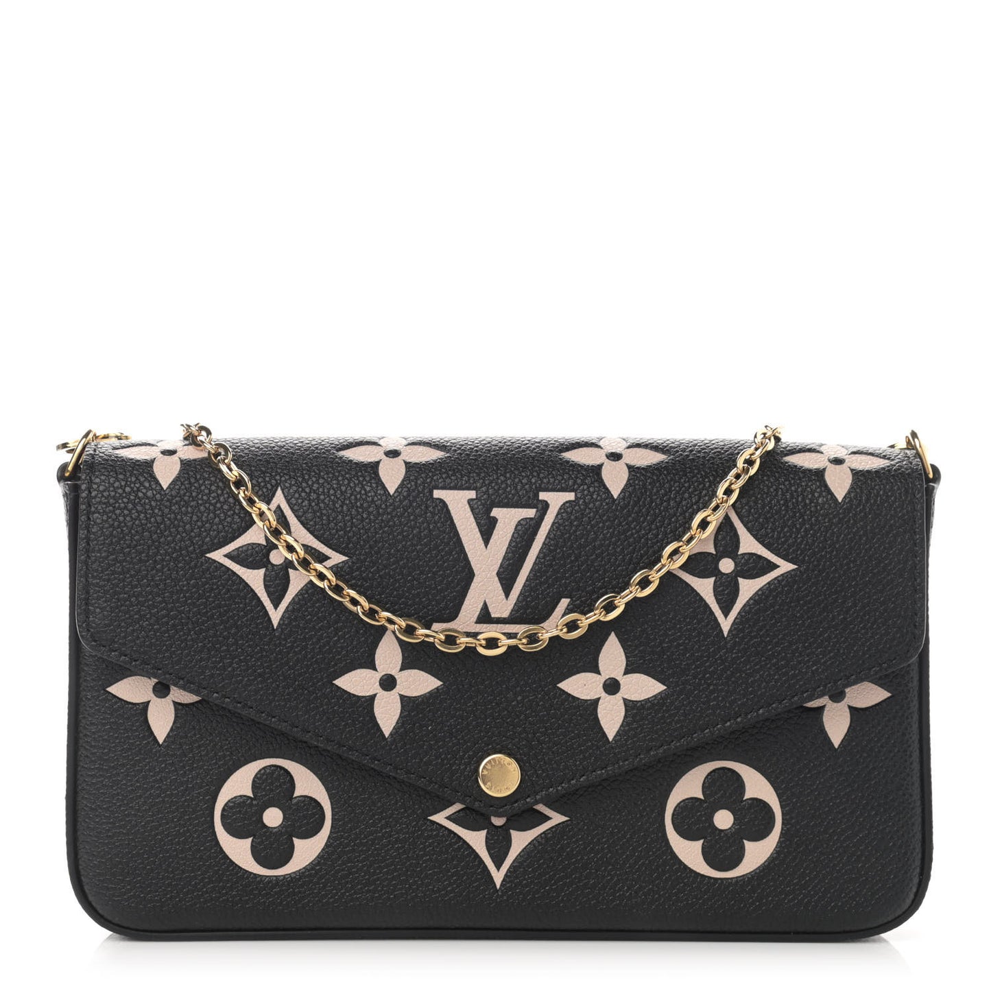 Empreinte Monogram Giant Felicie Pochette Black Beige