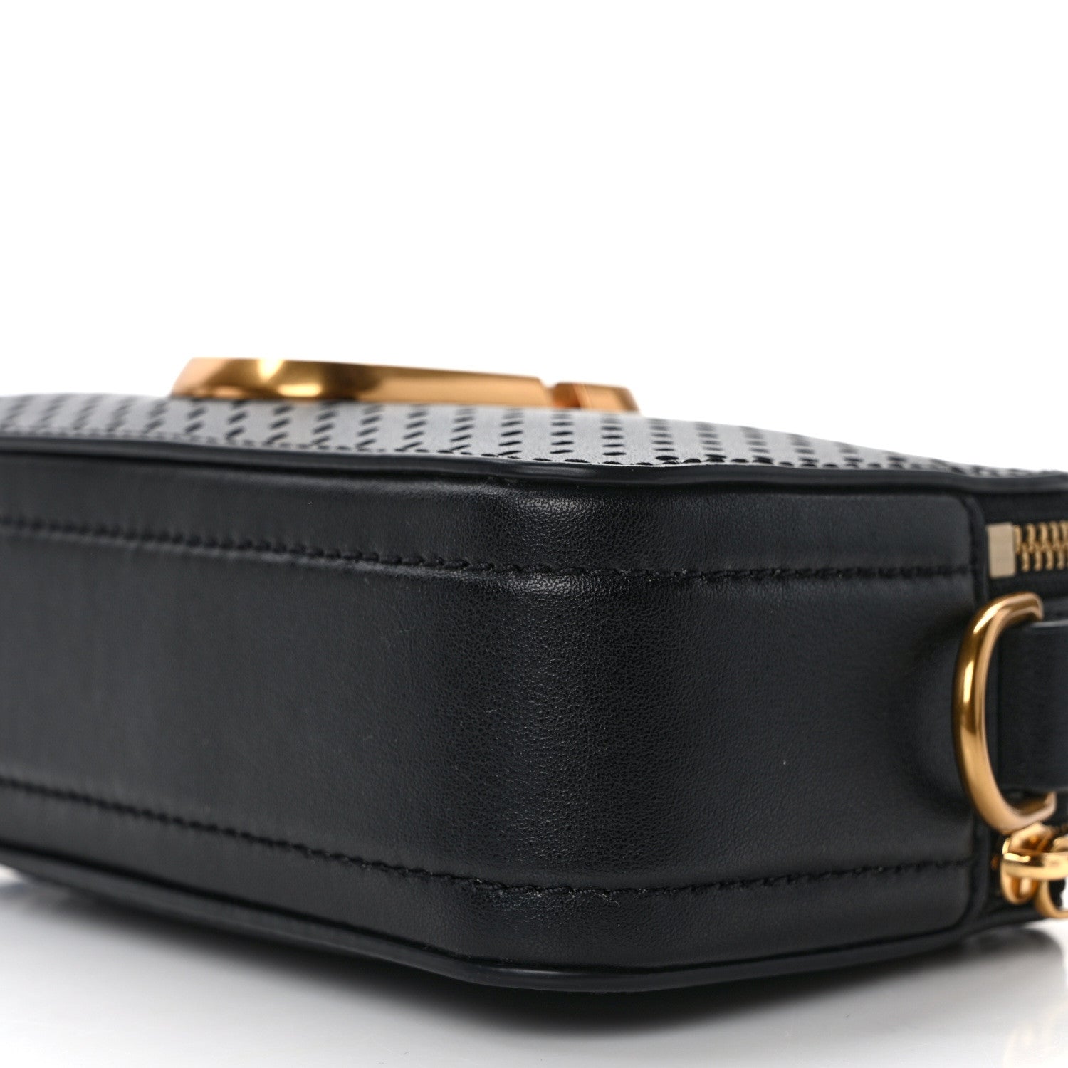 Marc Jacobs Perforated Calfskin Small Snapshot Camera Bag Black 11 of 11