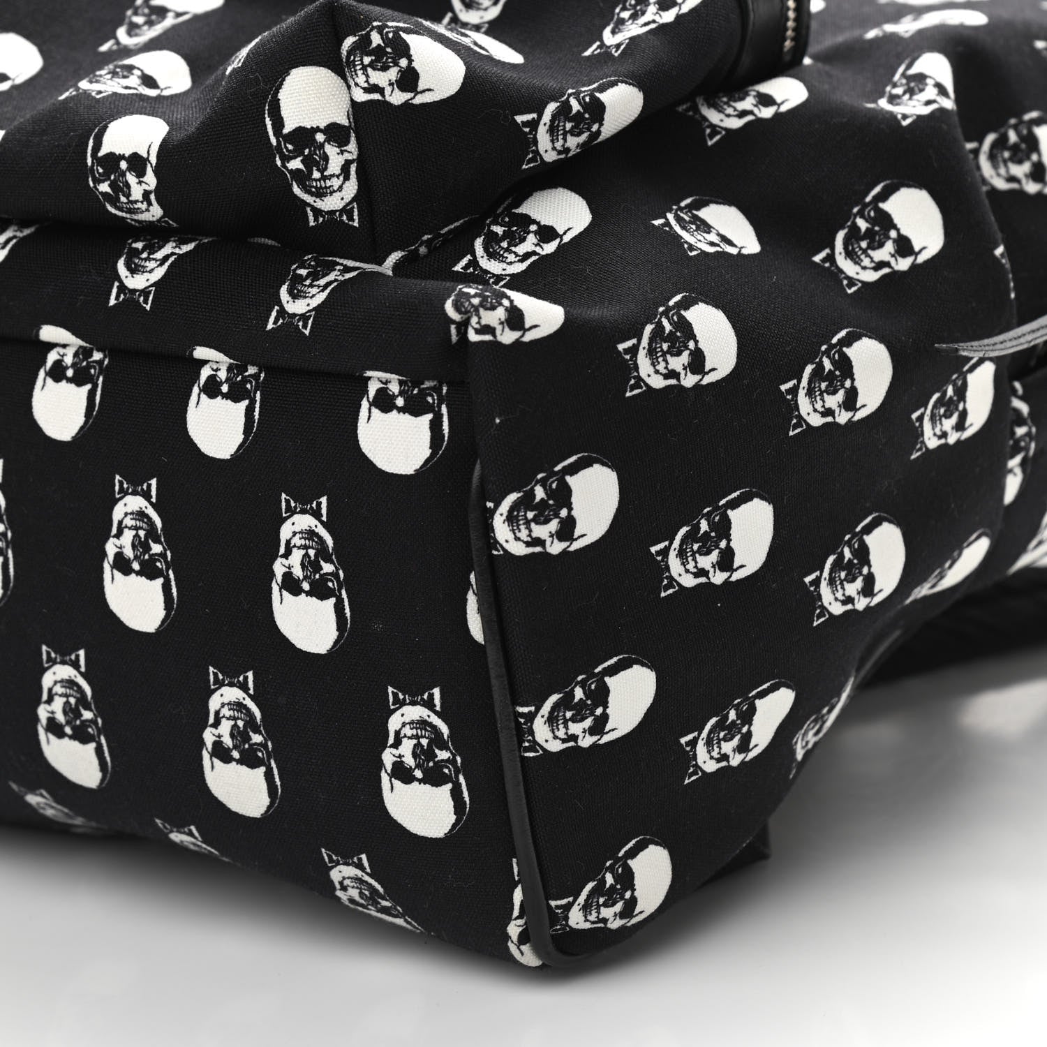 Saint Laurent Canvas Skull Print City Backpack Black 9 of 10