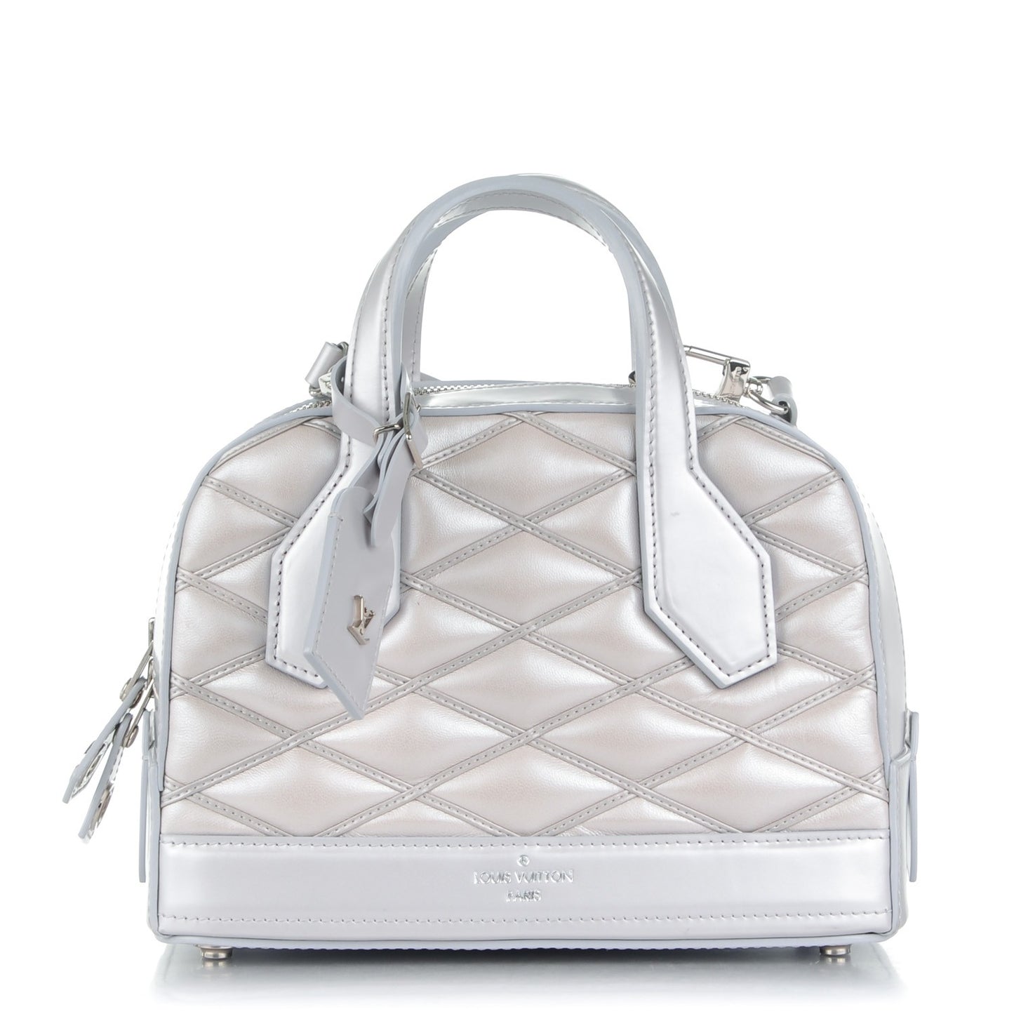 Lambskin Malletage Mini Dora Silver