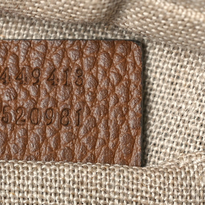 Gucci Monogram Mini Bree Messenger Bag Beige Tabacco 7 of 11