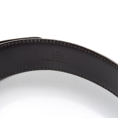 Gucci Guccissima Horsebit Buckle Belt 85 34 Brown 6 of 6