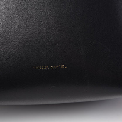 Mansur Gavriel Calfskin Mini Bucket Bag Black Royal 6 of 9