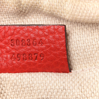 Gucci Pebbled Calfskin Small Soho Disco Bag Tabasco Red 9 of 10