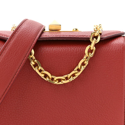 Alexander McQueen Silky Amish Grained Box Shoulder Bag 16 Lacquered Red 7 of 13