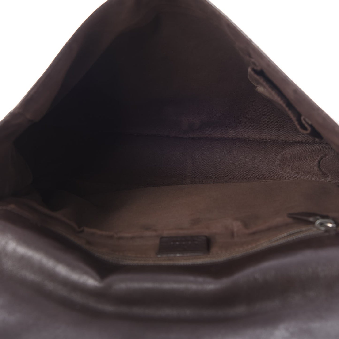 Guccissima Flap Messenger Bag Dark Brown